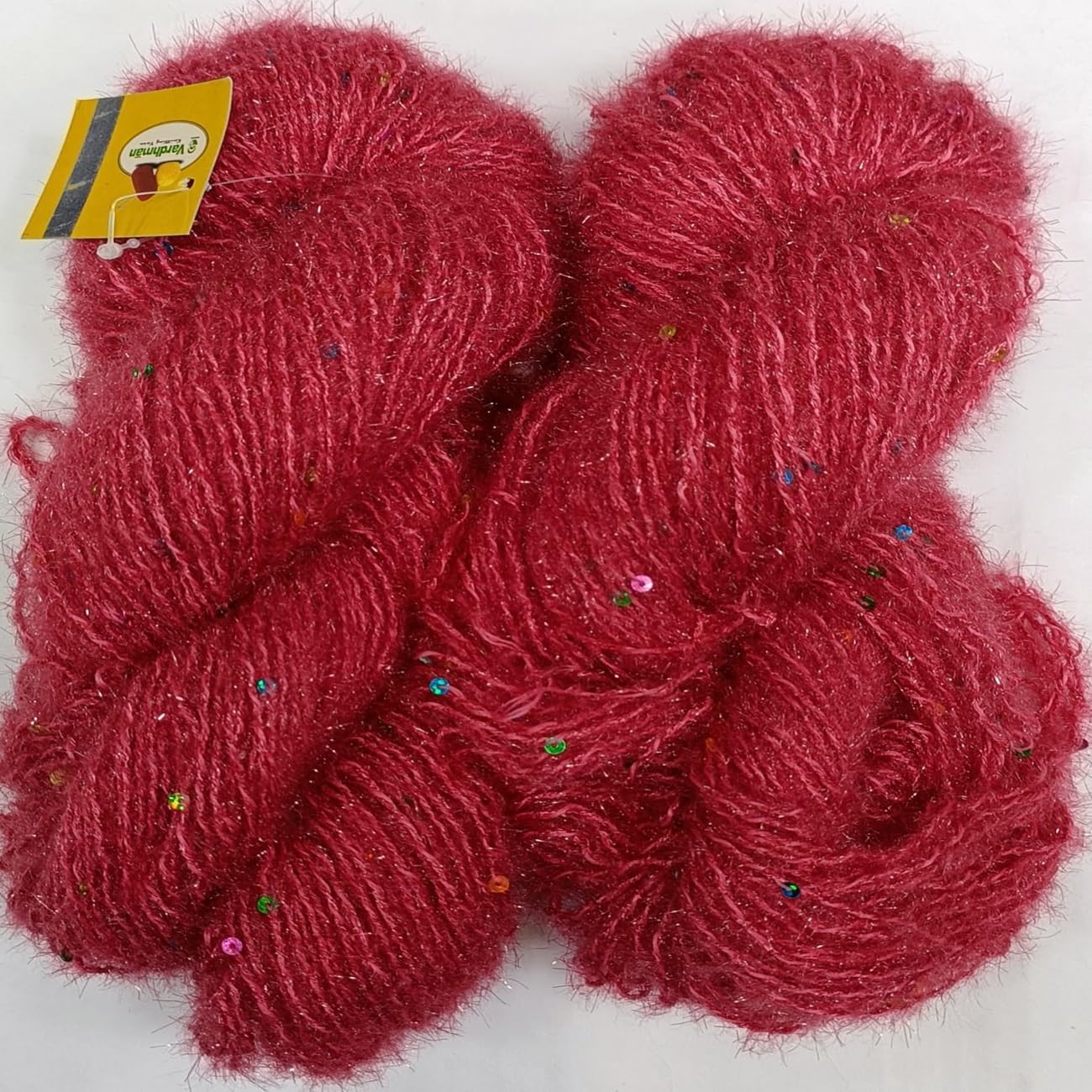 My Baby Shop Vardhman Sitara Sparkle Knitting Yarn Wool (200 gm),Crochet Hook, Needles Wool Yarn Art and Craft Wool (Shade 05)