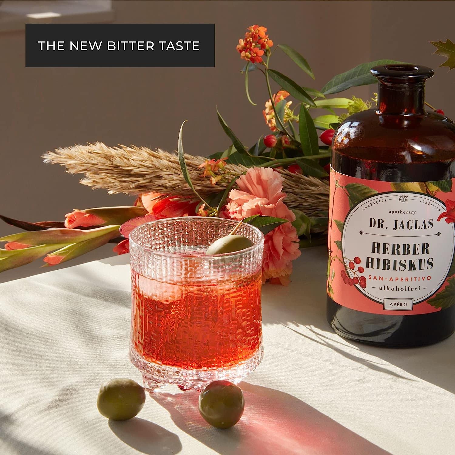 Dr. Jaglas San Pompello + Herber Hibiskus + San Limello alkoholfrei - alkoholfreie Aperitif Set für alkoholfreie Cocktails - 3x 500 ml
