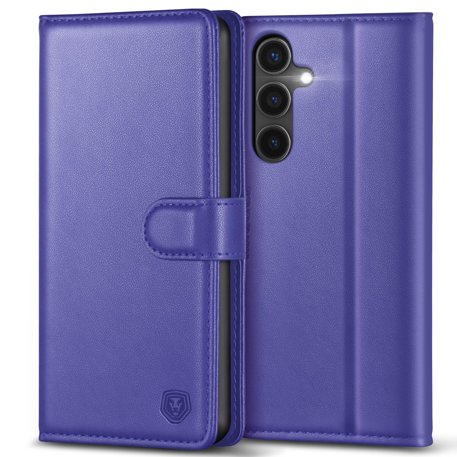 Coque Samsung S25 FE antichoc bleu clair protégeant écran et cartes - 8