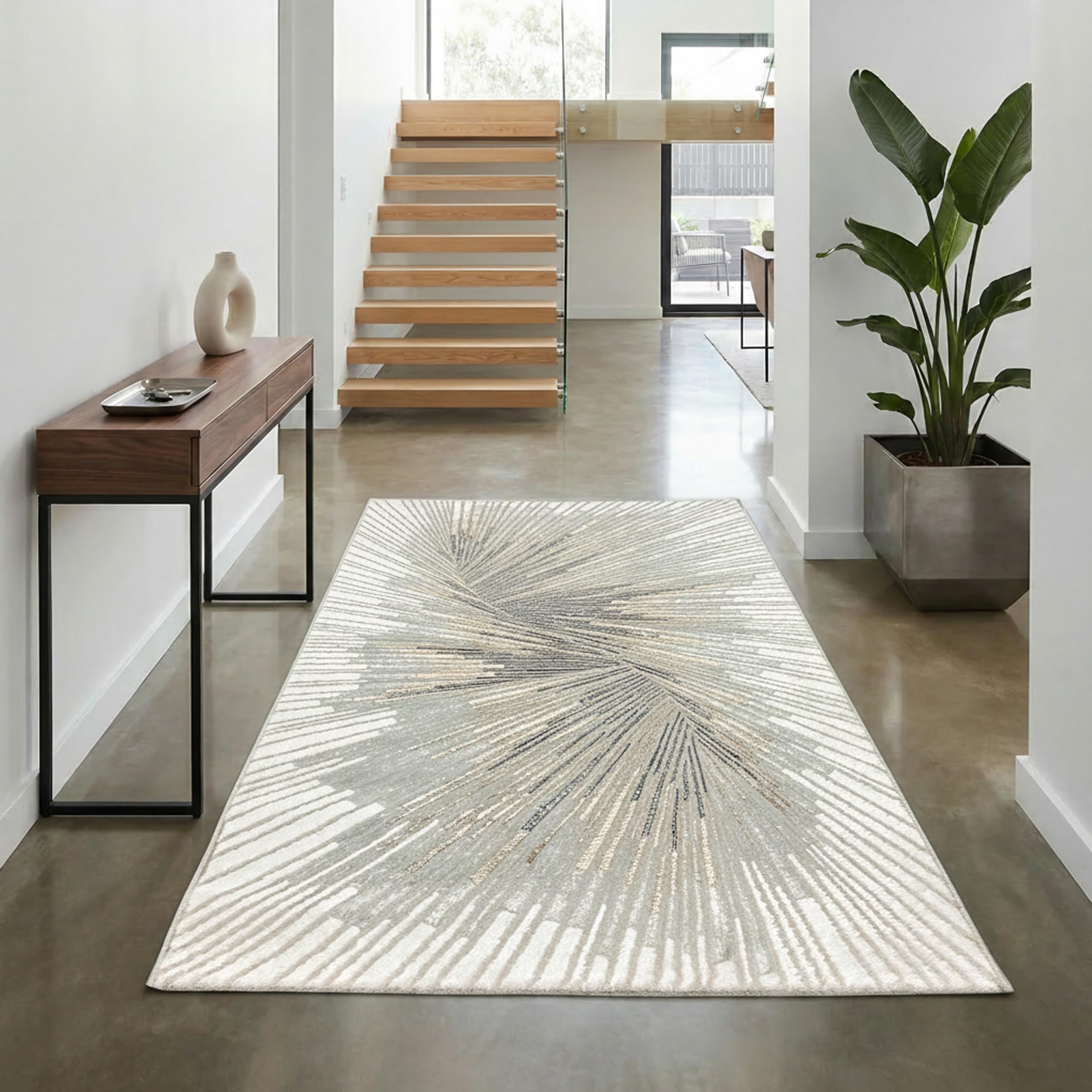 Teppich-Traum Tapis élégant Salon Chambre Couloir Moderne de Haute qualité Noble Or/Argent/Bronze Effet Brillant crème 80 x 150 cm