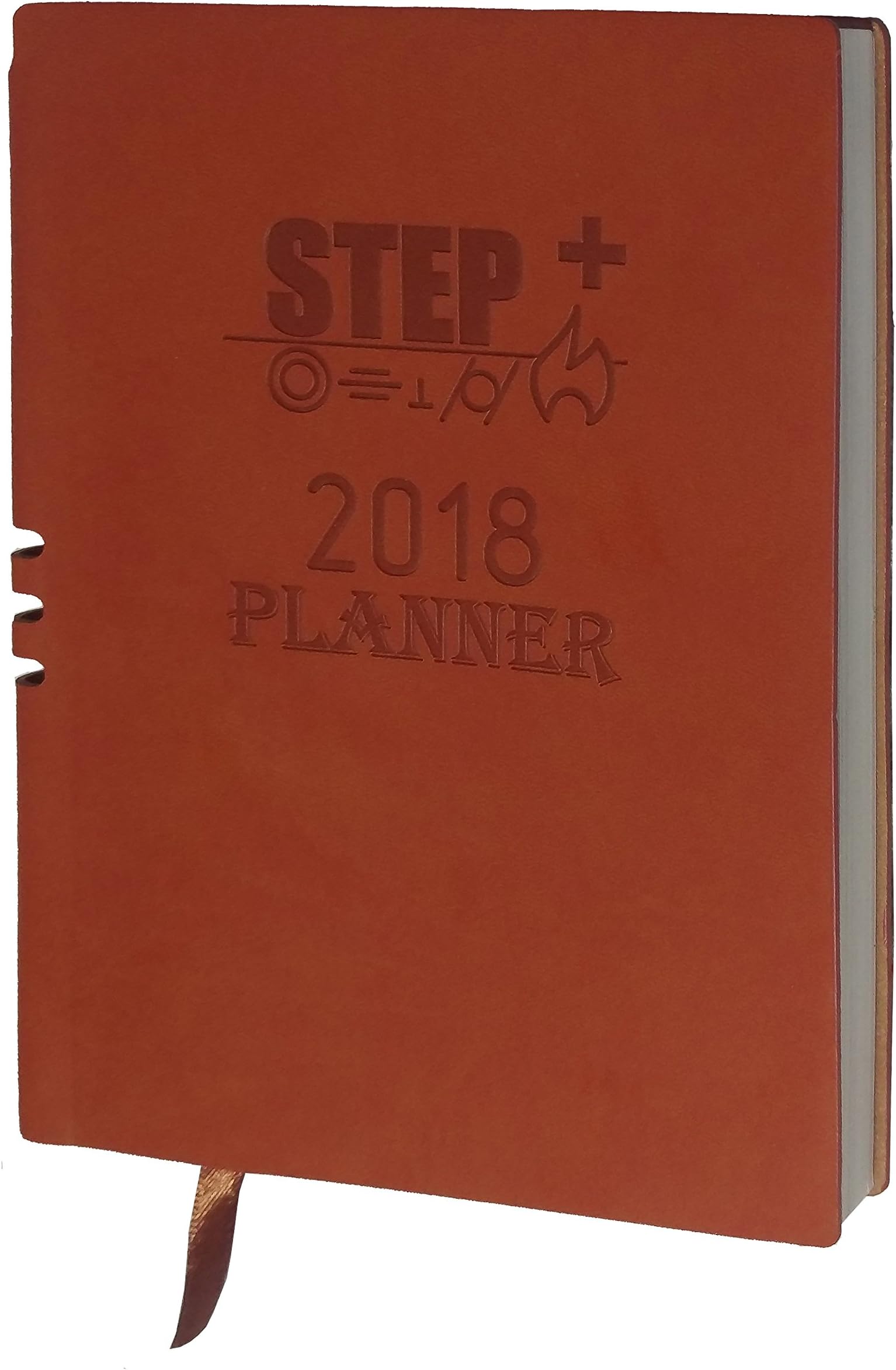 Step+ Weekly Monthly Health Planner 2018 - Effective Habit, Daily Priority & Review Organizer (A5 w/Soft PU Leather & Pen Slot)