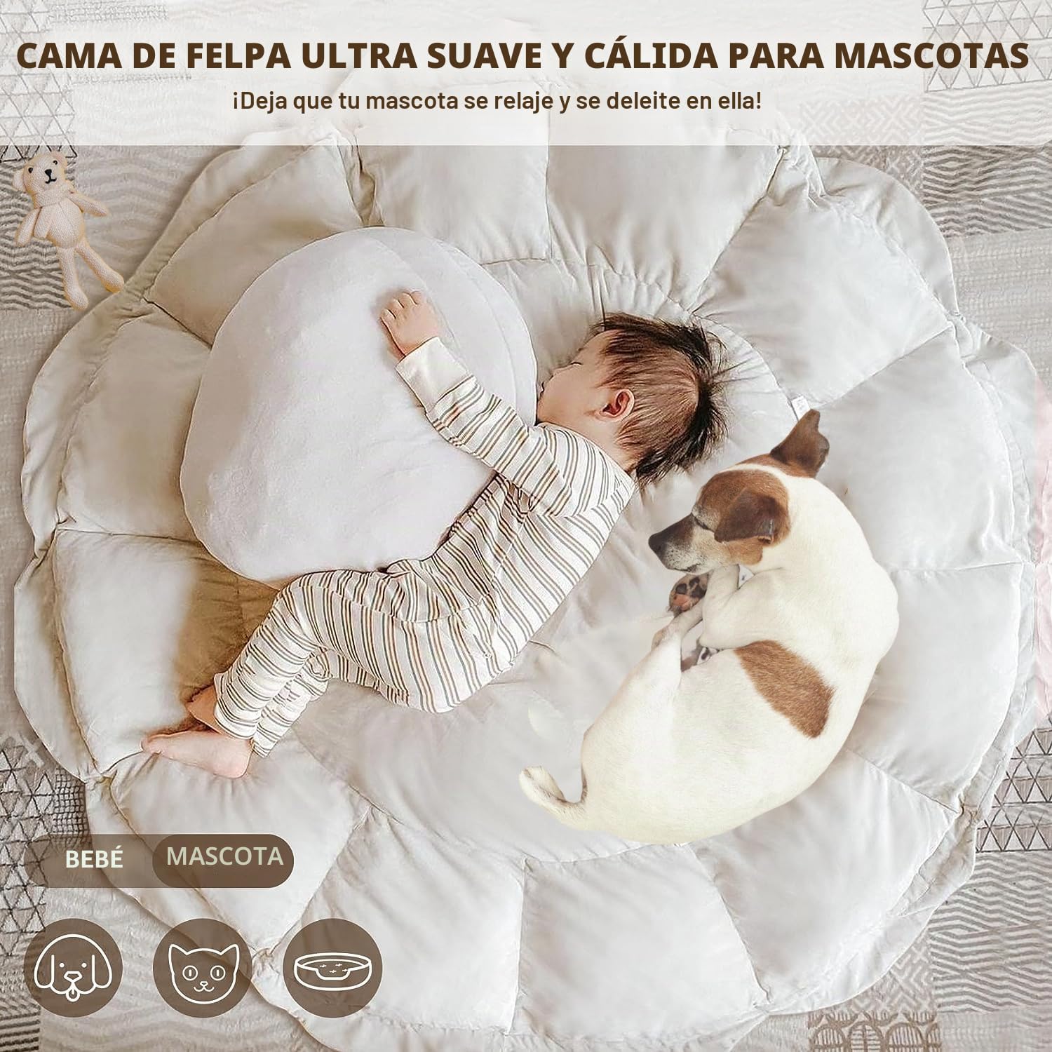 5-en-1 Gimnasio Alfombra de Juego para Bebés con 5 Juguetes, Alfombra de Gateo con Arco de Juego y Piscina de Bolas, almohadilla para bebés,esarrollo de las habilidades motoras