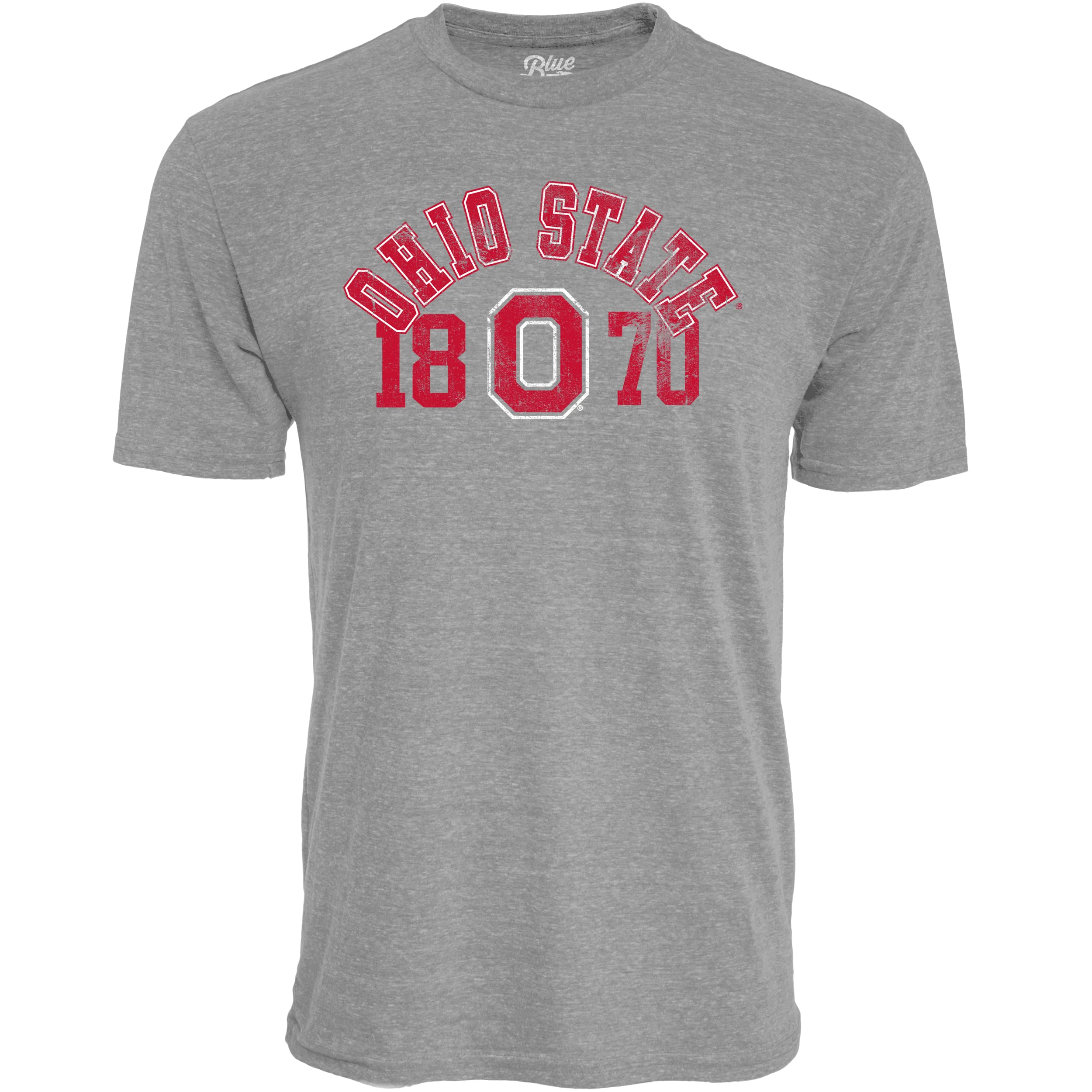 Blue 84Men's T Shirt Tri-Blend Heather Gray