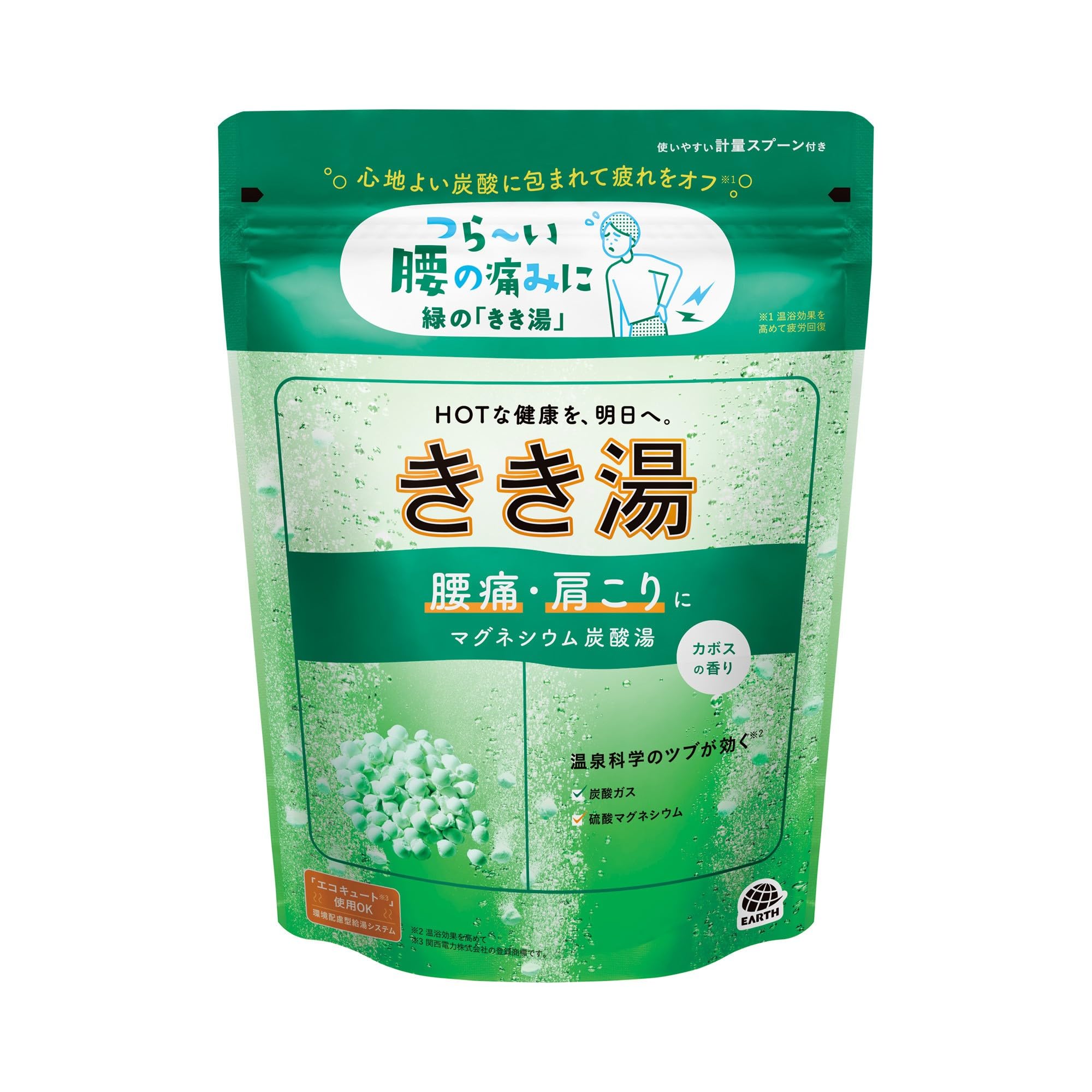Amazon | きき湯【薬用入浴剤】マグネシウム炭酸湯 カボスの香り 360g