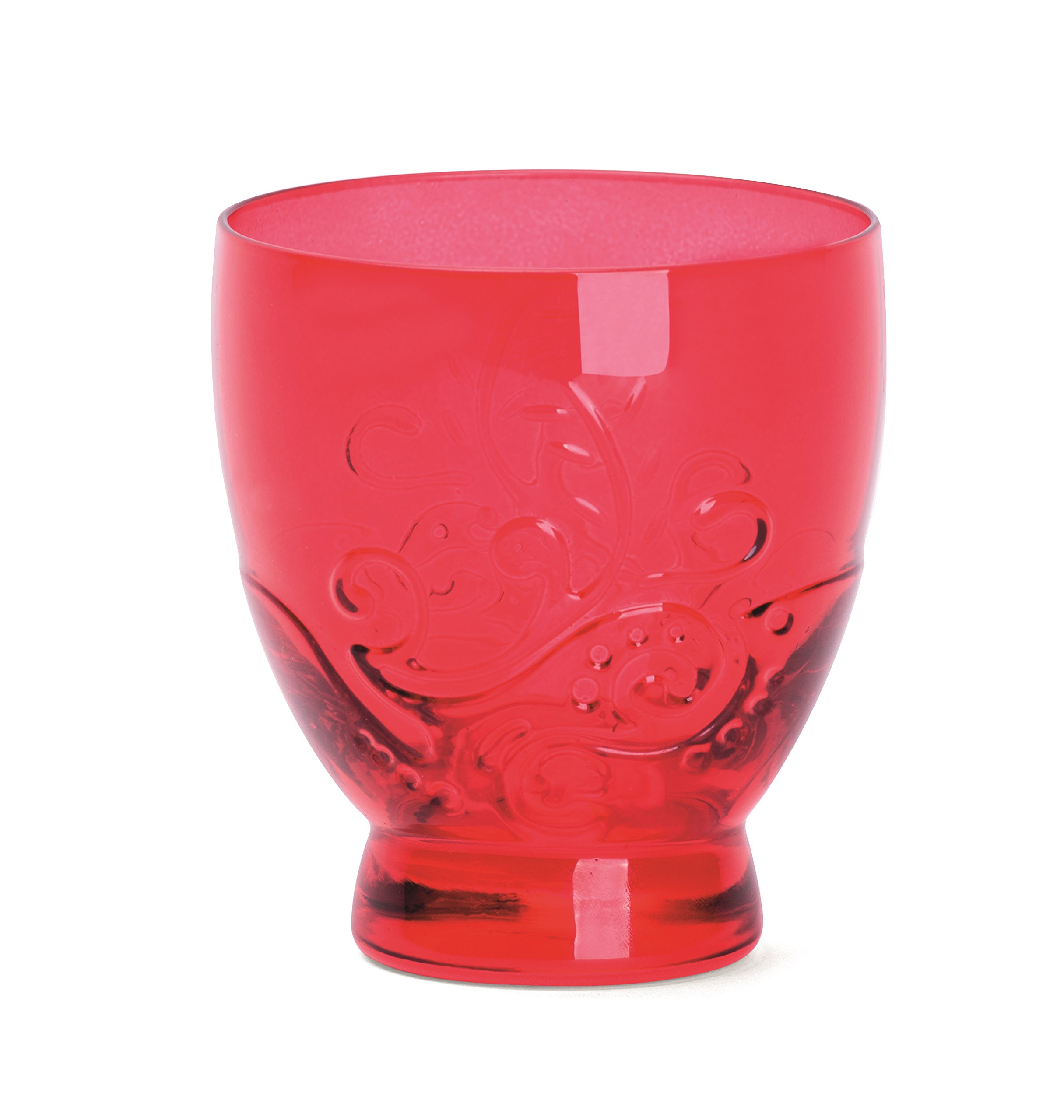 Excelsa Santa Cruz CL 30 Tumbler, Glass, Red, 8.5 x 8.5 x 9.5 cm