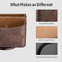 Vista 3 de Lorteme Soporte para control remoto, organizador de escritorio giratorio, mesita de noche para control remoto de TV, tabletas, teléfonos, lentes