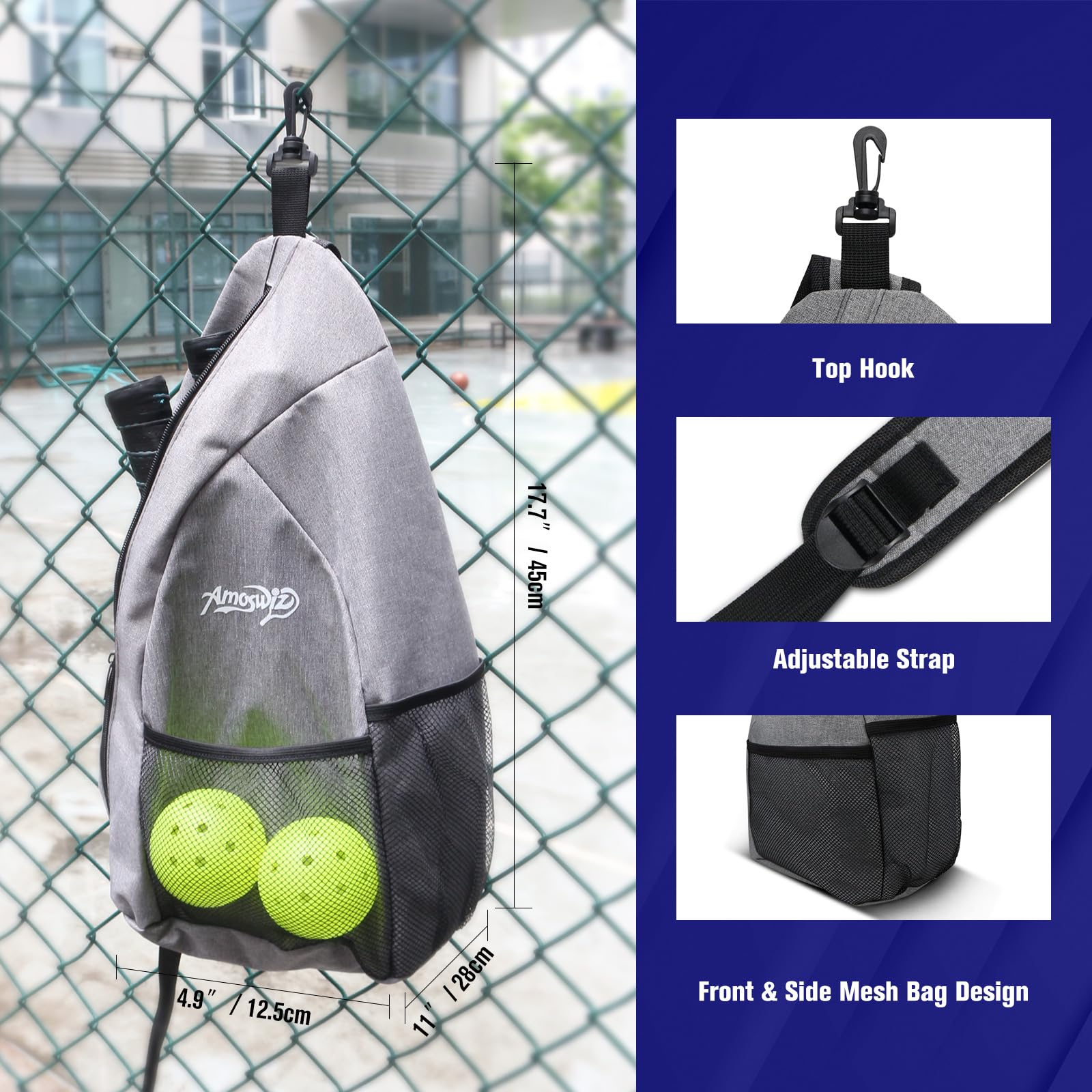 Pickleball Paddles Set of 4, Wood Pickle Ball Racket with 4 Balls, Pickleball Starter Set for Men & Women