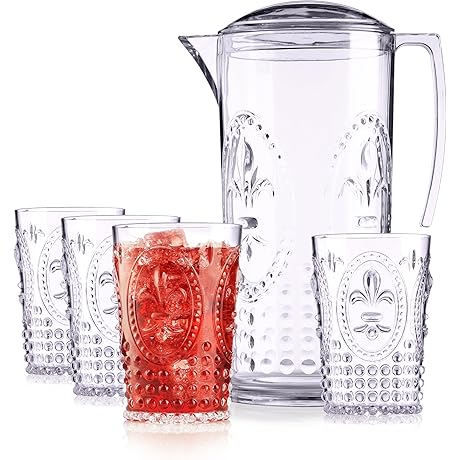 Muldale Acrylic Pitcher and Glass Set: The Ultimate Hydration Essential