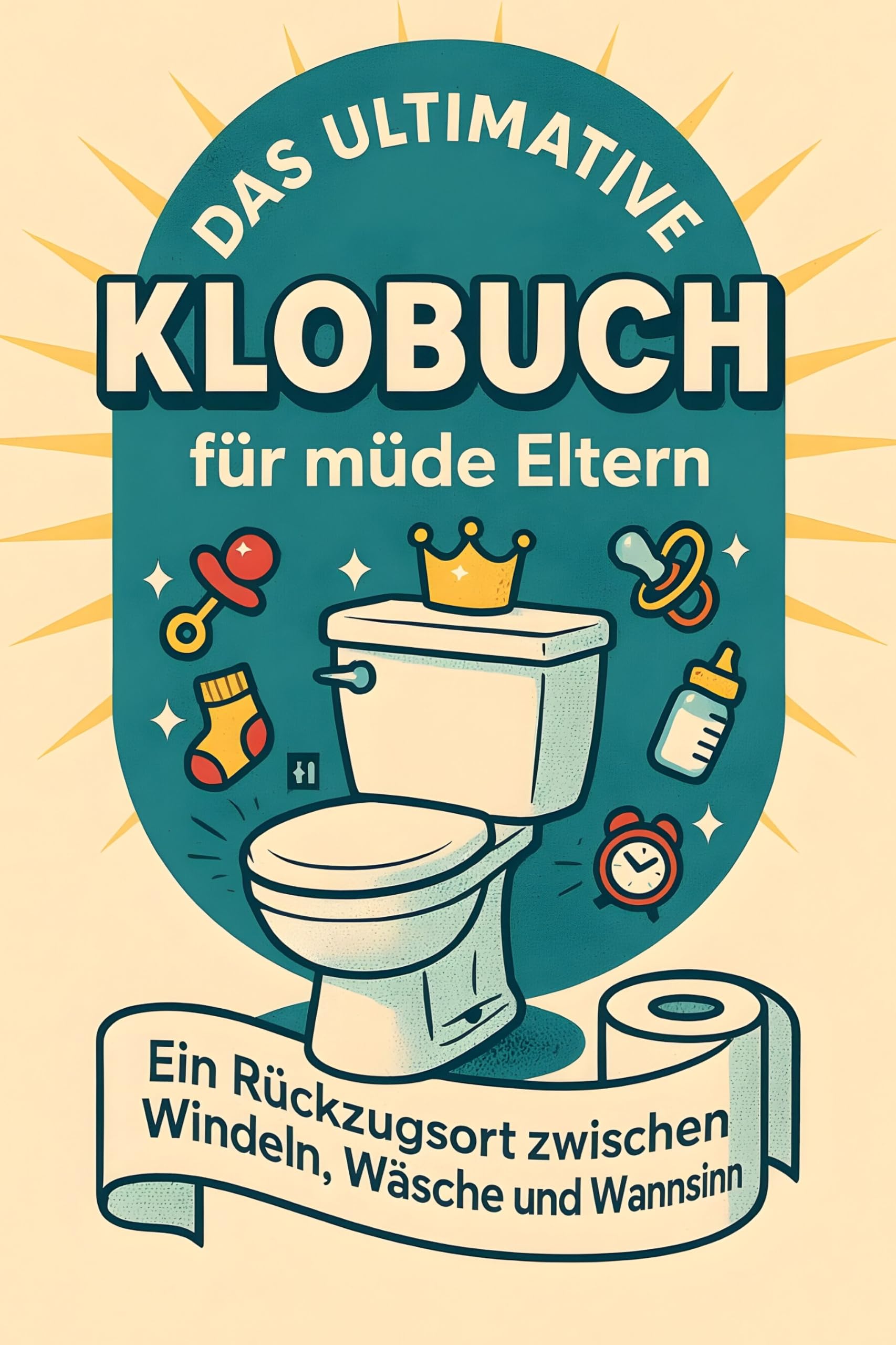 Das ultimative Klobuch für müde Eltern: Ein Rückzugsort zwischen Windeln, Wäsche und Wahnsinn. Lustiges Geschenk mit Lifehacks, Fun Facts und Geschichten
