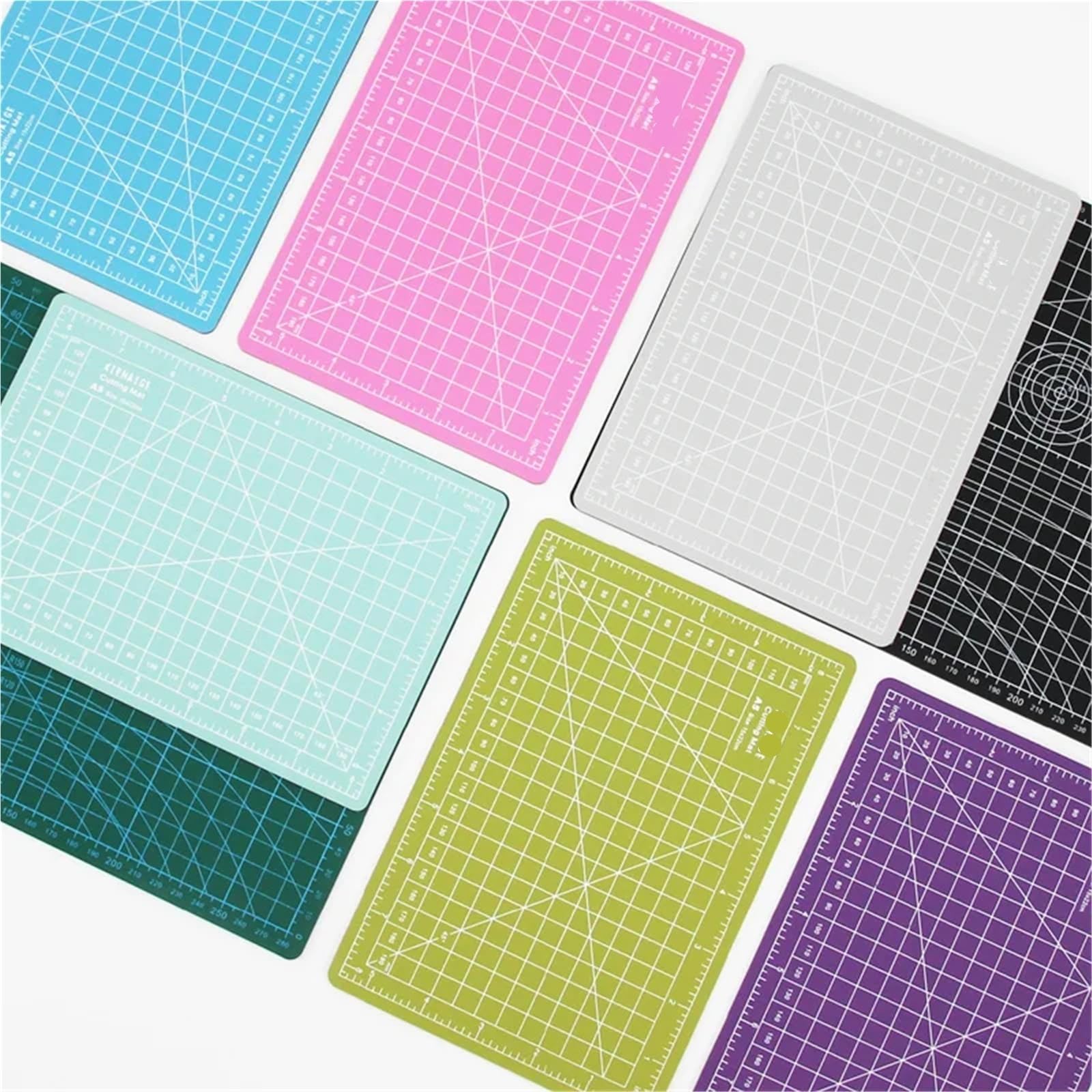 Tapete de Corte Tapete de corte PVC A5, autocurativo, for patchwork, for bricolaje, cuero, papel(A 5 matcha)