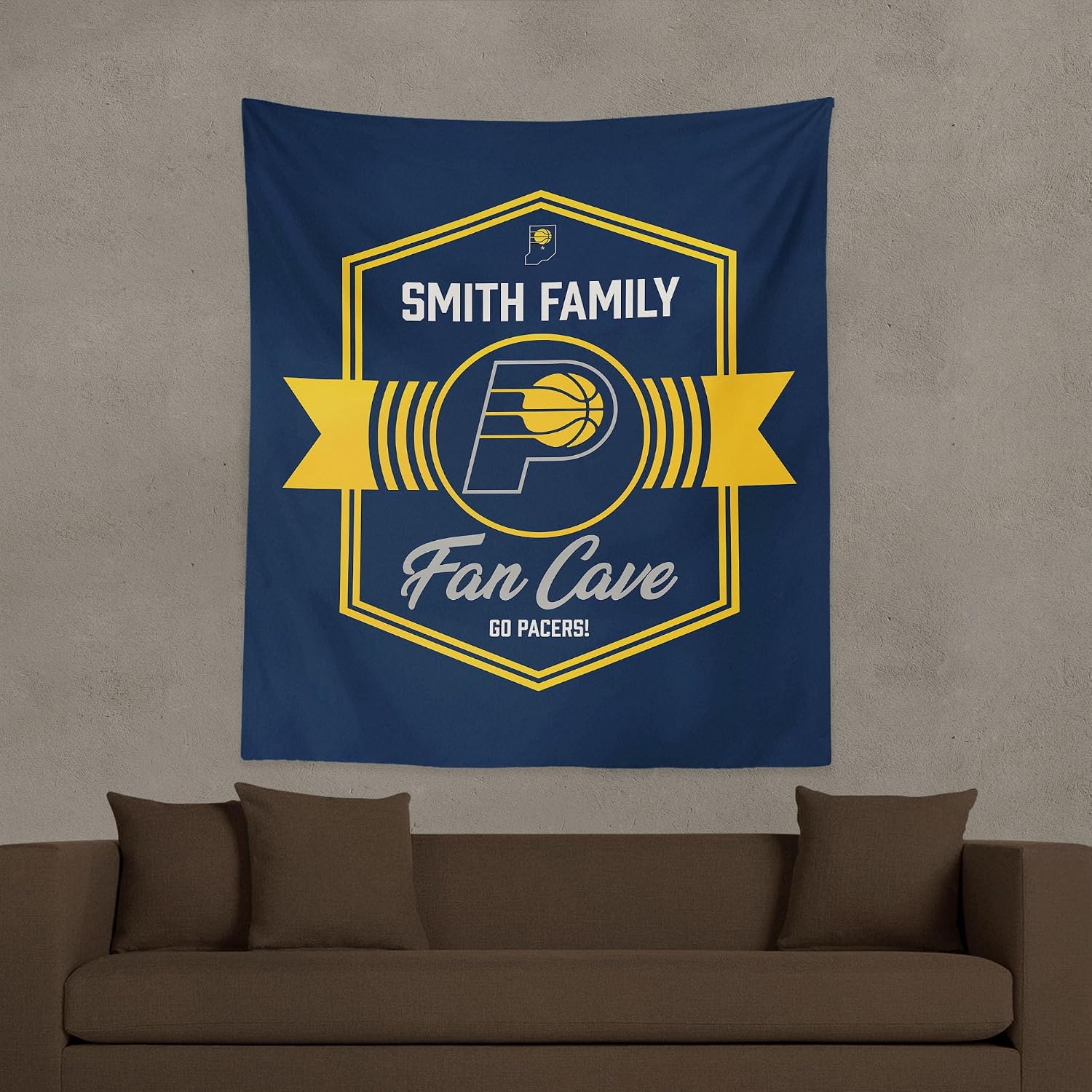 Northwest NBA Personalized Printed Wall Hanging Tapestry, Woven Polyester Fabric, Decorative Fan Art for Bedroom Office Living Room, 50 x 60 Inch