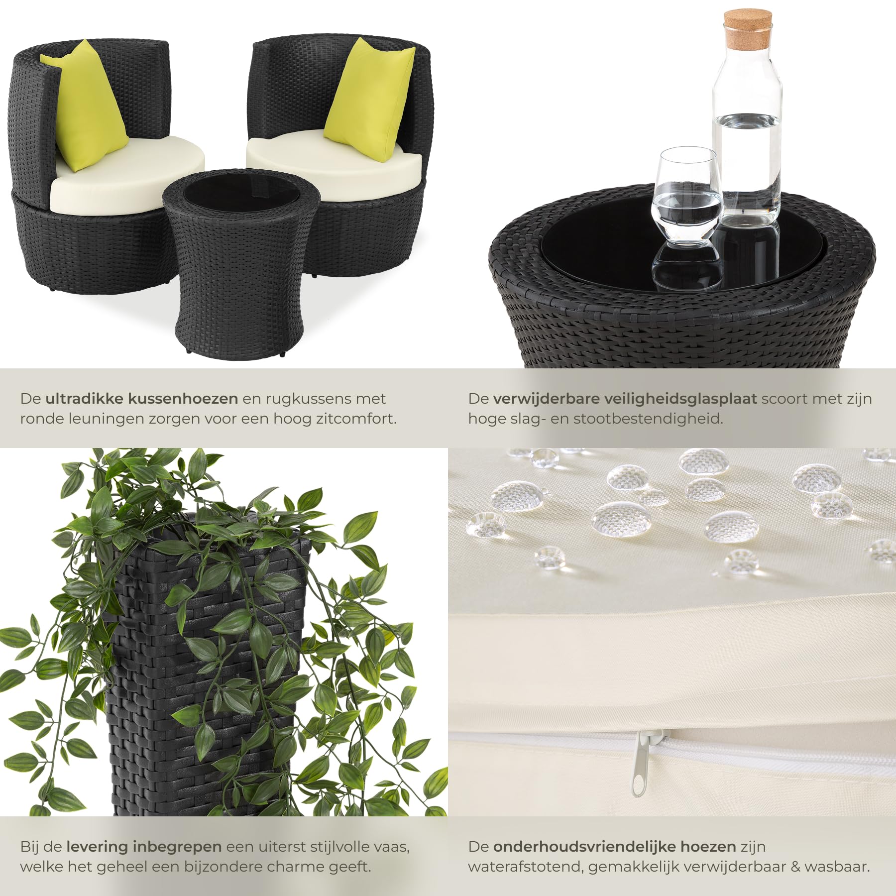 Outsunny 3-delige Bistroset, Opvouwbaar, Massief Hout Met Stalen Frame Natuurlijke Kleur~17jk78p7jpg01