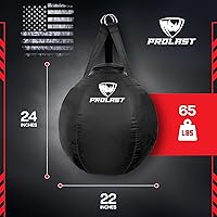 Vista 46 de PROLAST Wrecking Ball Heavy Punching Bag for Adults, Hook and Uppercut, Body Snatcher, Boxing, MMA, Muay Thai, 65 lbs