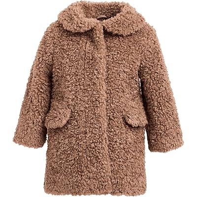 Janie and Jack Tan Sherpa Coat (Infant) brown