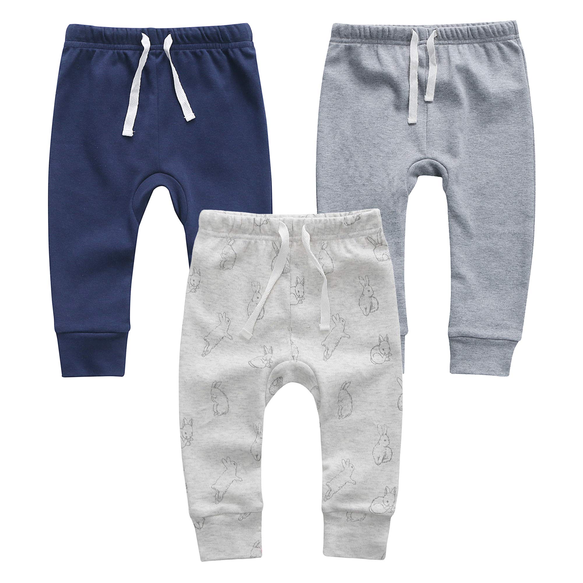 Calça Legging Bebê Orgânica Owlivia - Algodão 100% - Pacote 3 Cores