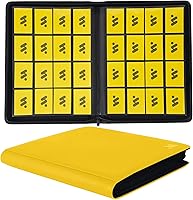 Vista 13 de Premium Carpeta de cartas con más de 1000 bolsillos, carpeta de álbum de 16 bolsillos para cartas coleccionables sin anillas, carpeta de bolsillo