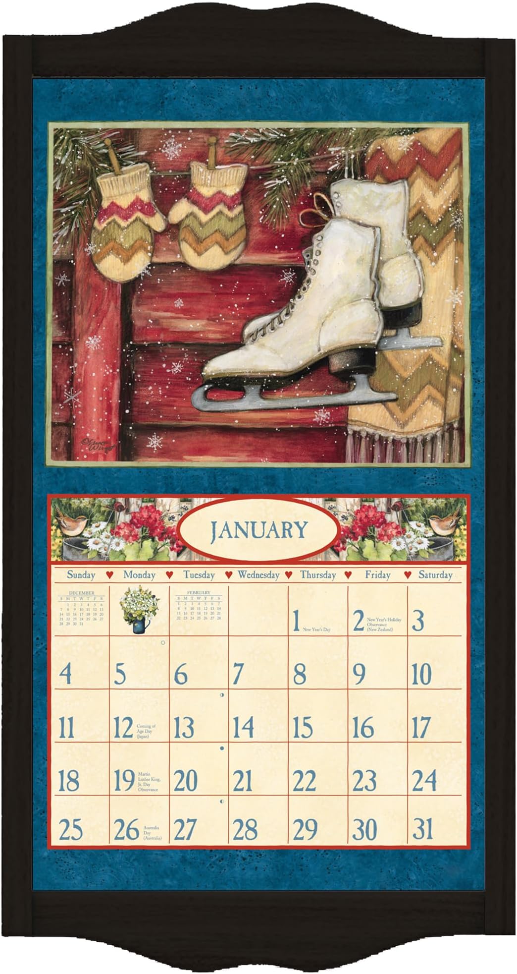 Lang, Classic Wall Calendar Frame - Black Diamond