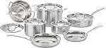 Ensemble de casseroles et poêles en acier inoxydable Cuisinart MultiClad Pro de 12 pièces (MCP-12NCC)