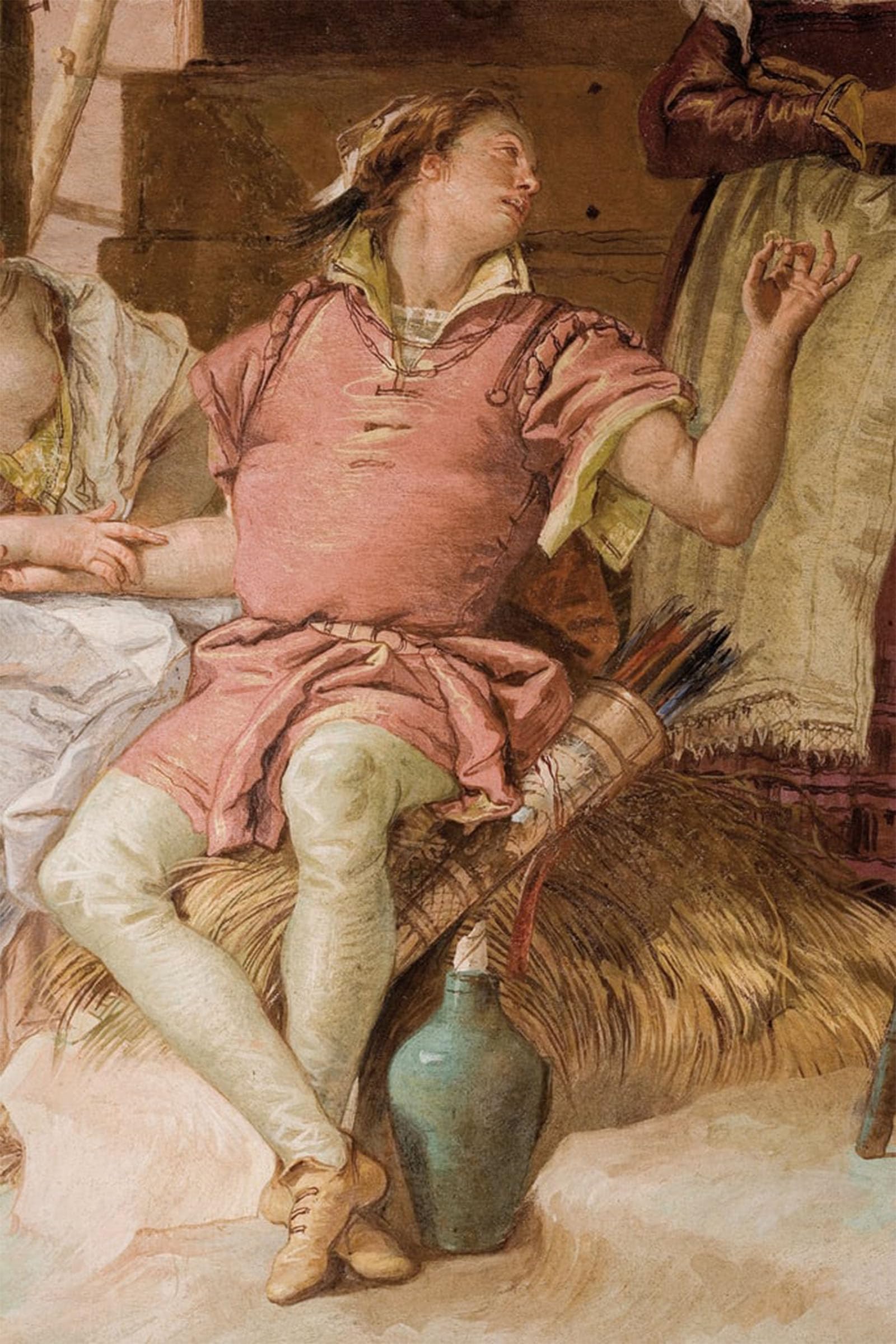 ARTXLXXBN Famous Print Painting Colorful Art Print Detail of Medoro by Battista Tiepolo Canvas Art Decorations for Home Decor 60x90cm