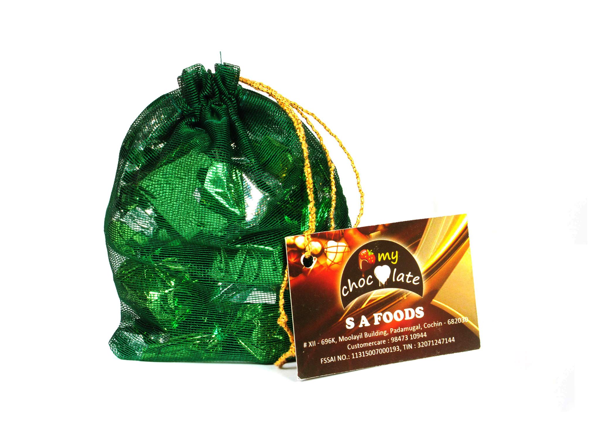 My Chocolate Chocolate Gift Pouch Green Net Potli Bag with Chocolates Best for Gift ( 90 Gram) (B07DTDJNJS) Amazon Price History, Amazon Price Tracker
