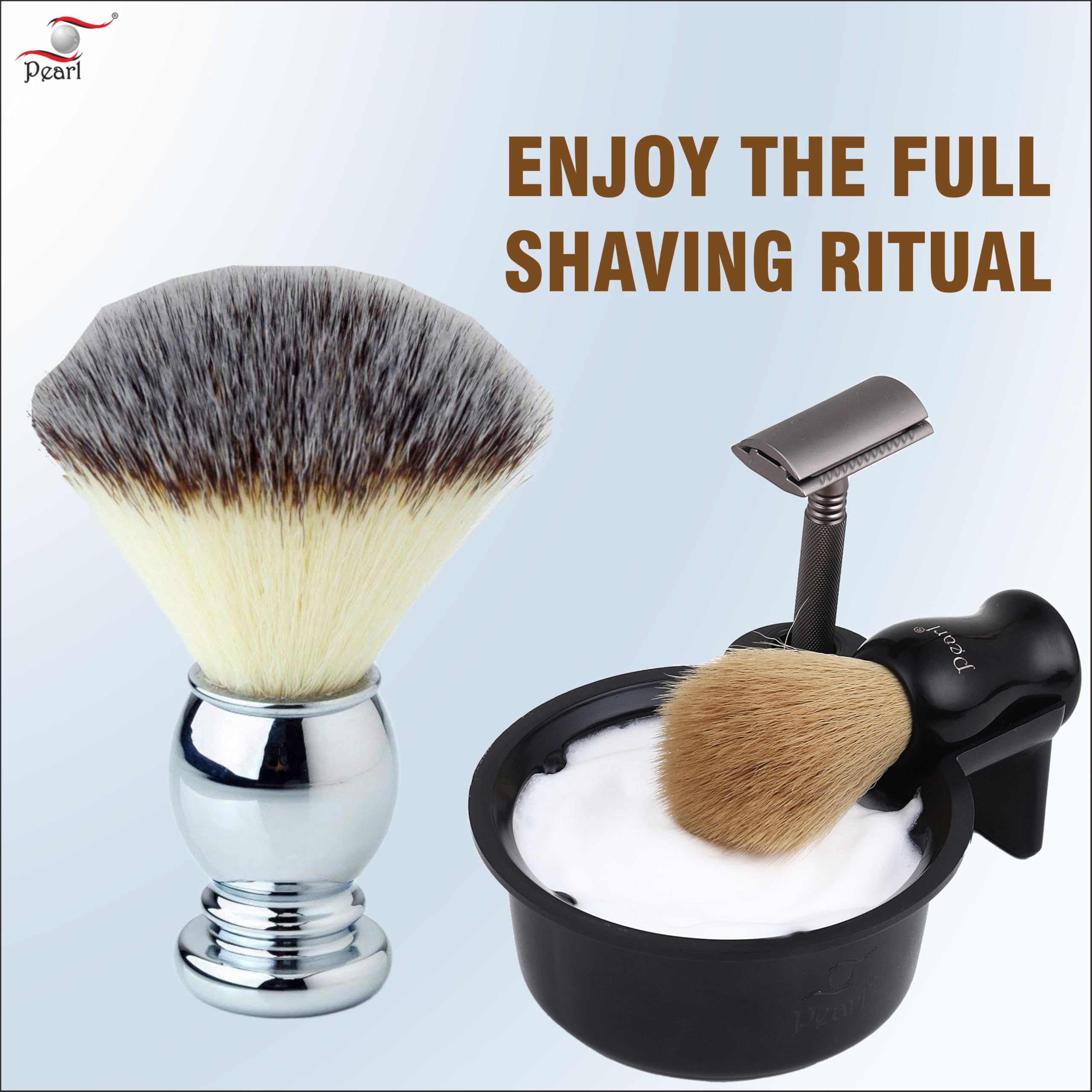 Pearl Shaving Brush SMB-501 SY (CHROME) - Image 7 thumbnail