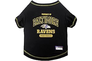 Pets First NFL Baltimore Ravens Dog T-Shirt, X-Small