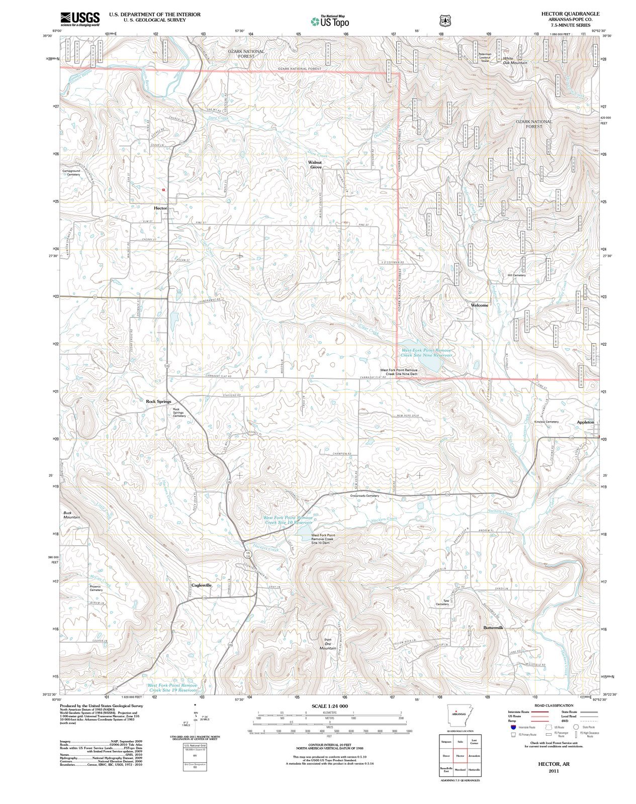 Hector Arkansas On Map