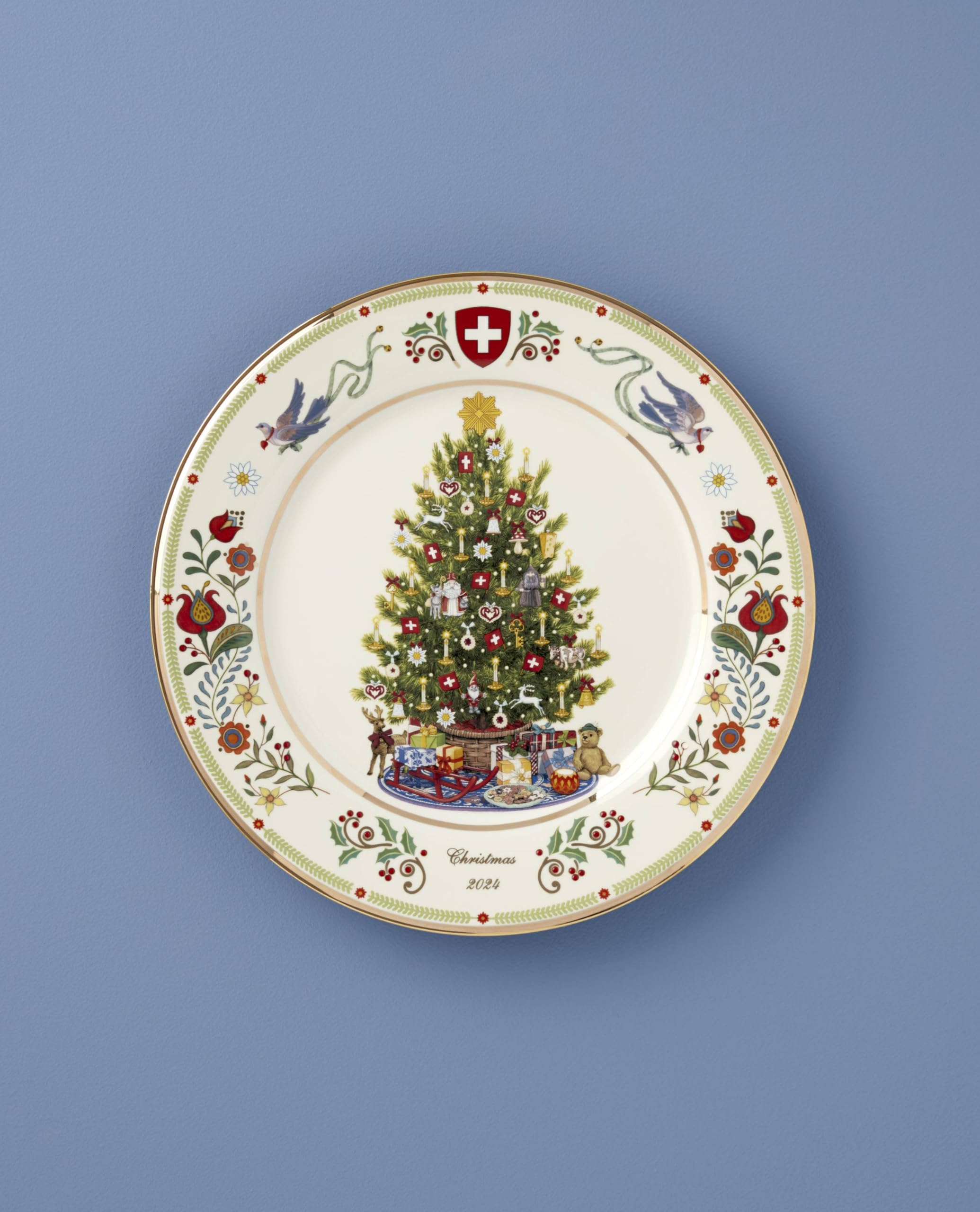 Amazon.com | Lenox 896240 2024 Trees Around The World Plate