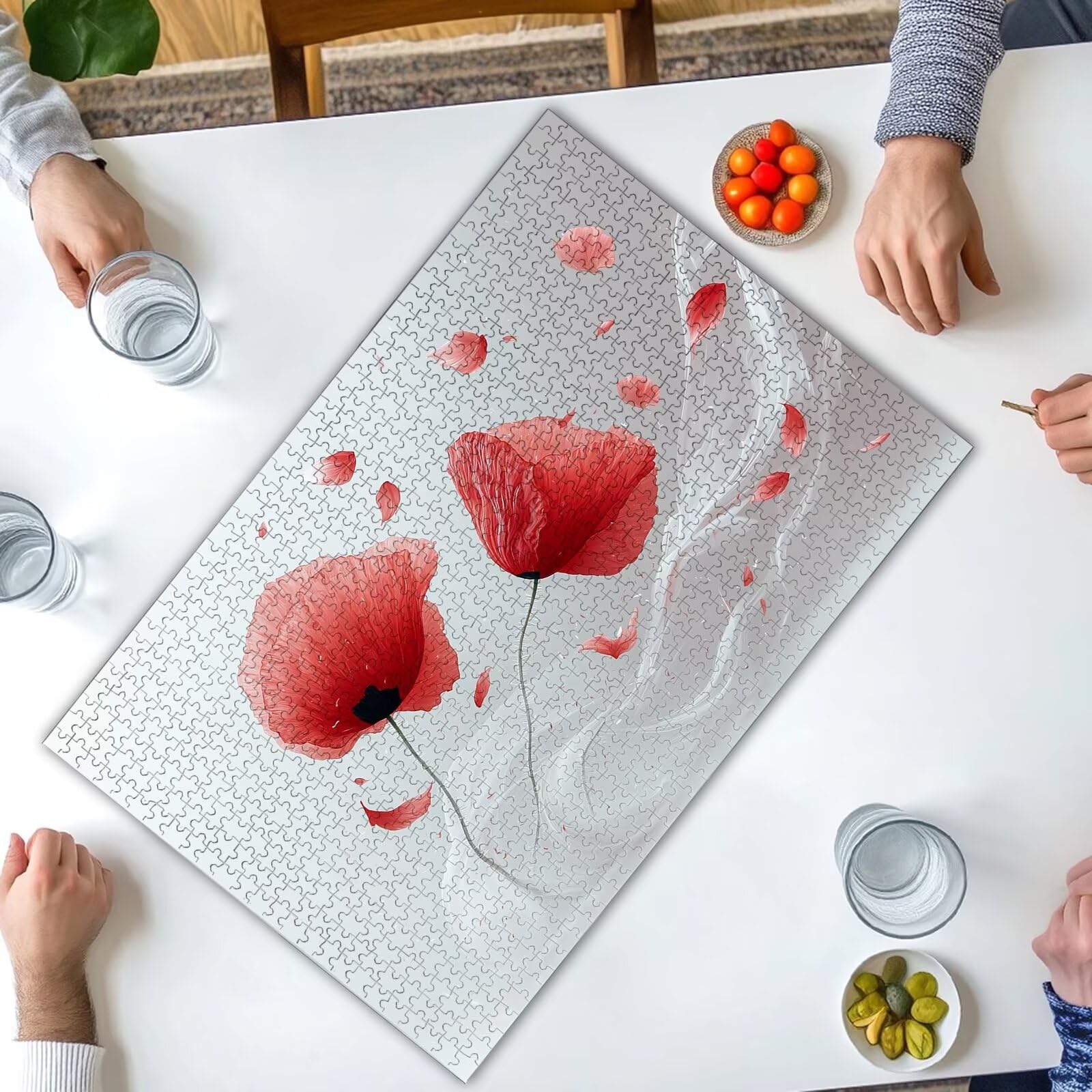 Puzzle Fleur 4000 Pièces Adultes, Puzzle 4000 Pièces pour Adultes et Enfants à Partir de 14 Ans, Pavot Puzzles Bois de Qualité Supérieure avec Une Boîte d'emballage Exquise, Cadeau Femme/Homme, -3197
