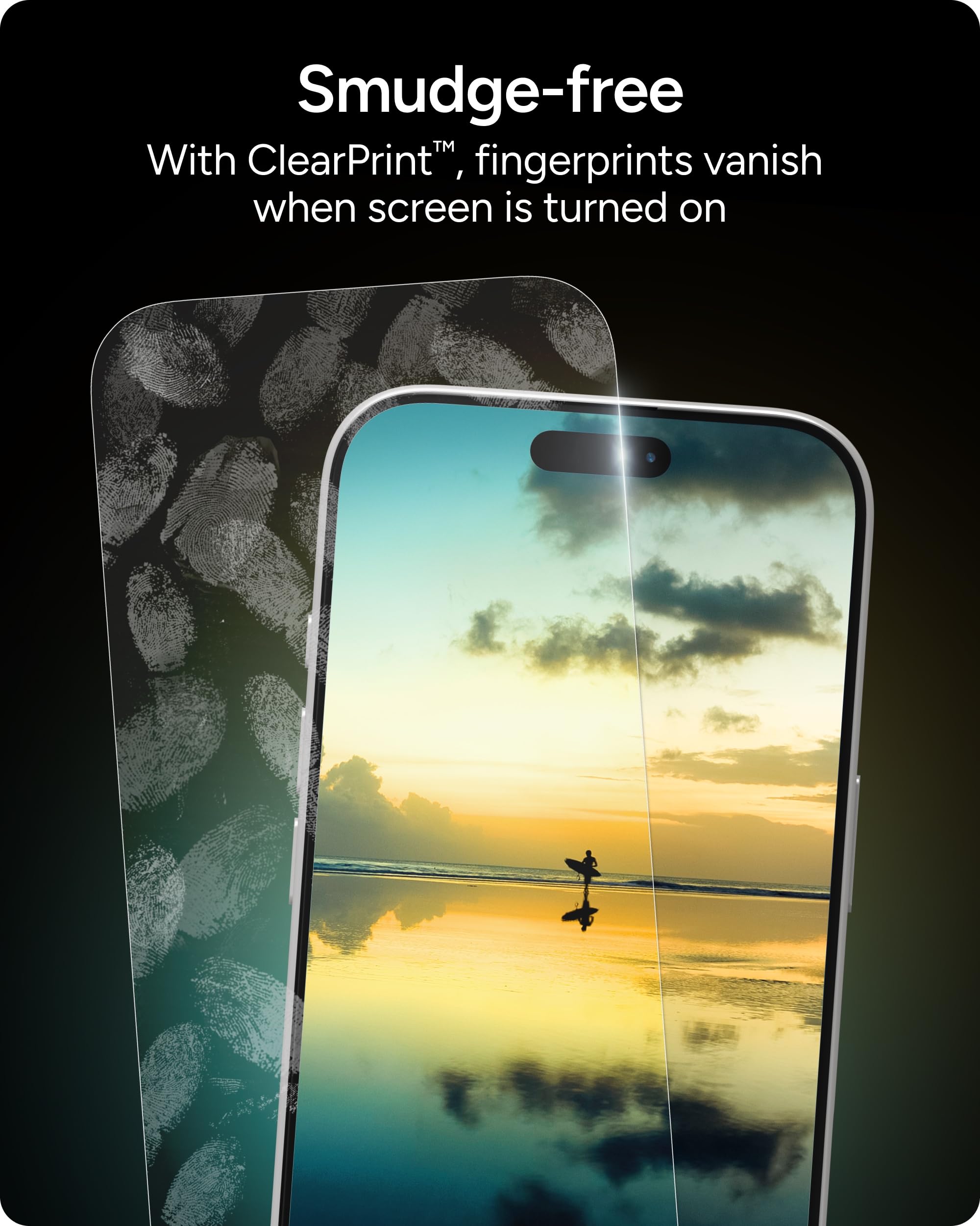 ZAGG XTR5 Protector de pantalla para iPhone 17 Pro, cristal, protección de luz azul, 11 veces más fuerte, tecnología Eyesafe CPF60, tecnología antirreflectante, color vibrante y vidrio templado