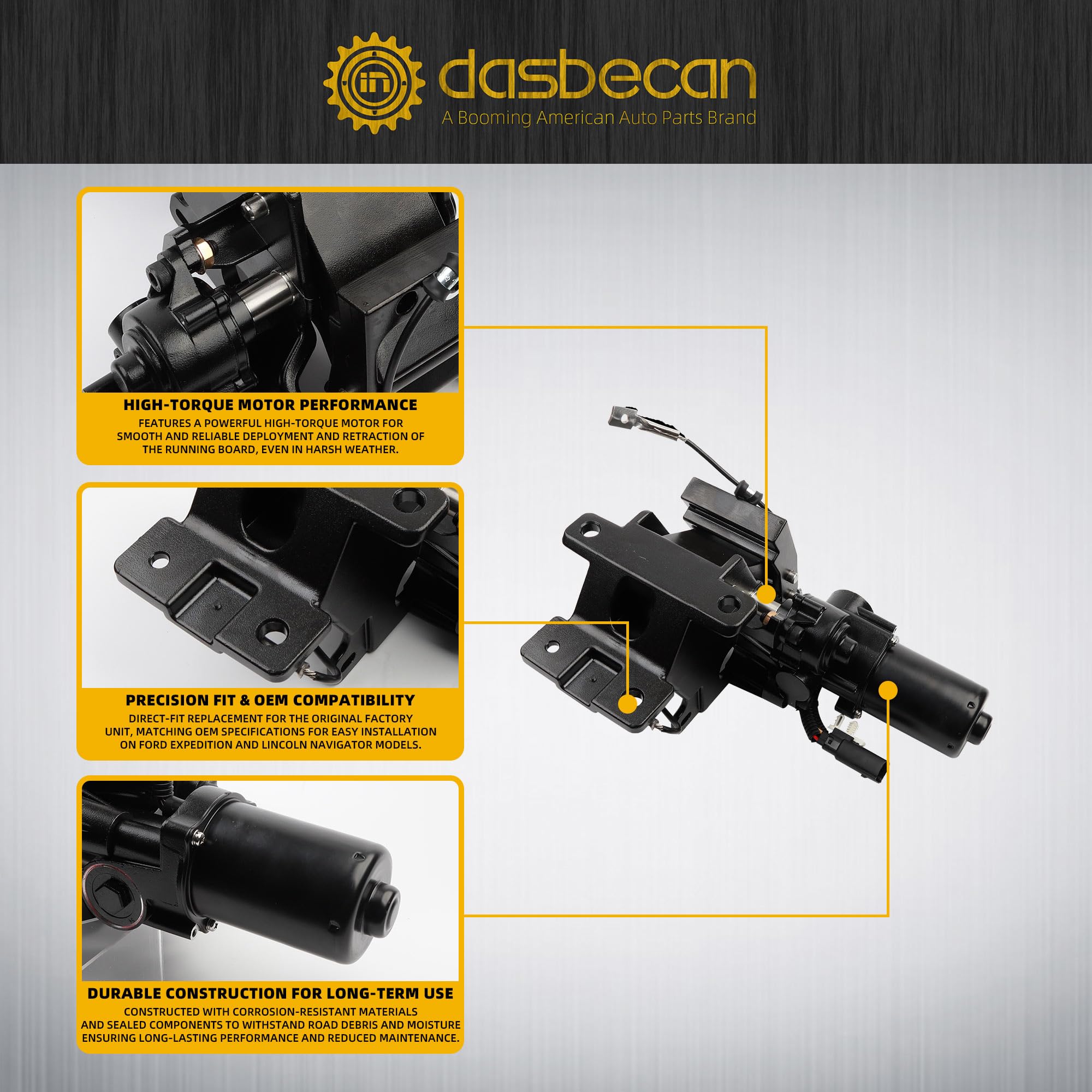 Amazon.com: Dasbecan Power Running Board Motor & Bracket - Right