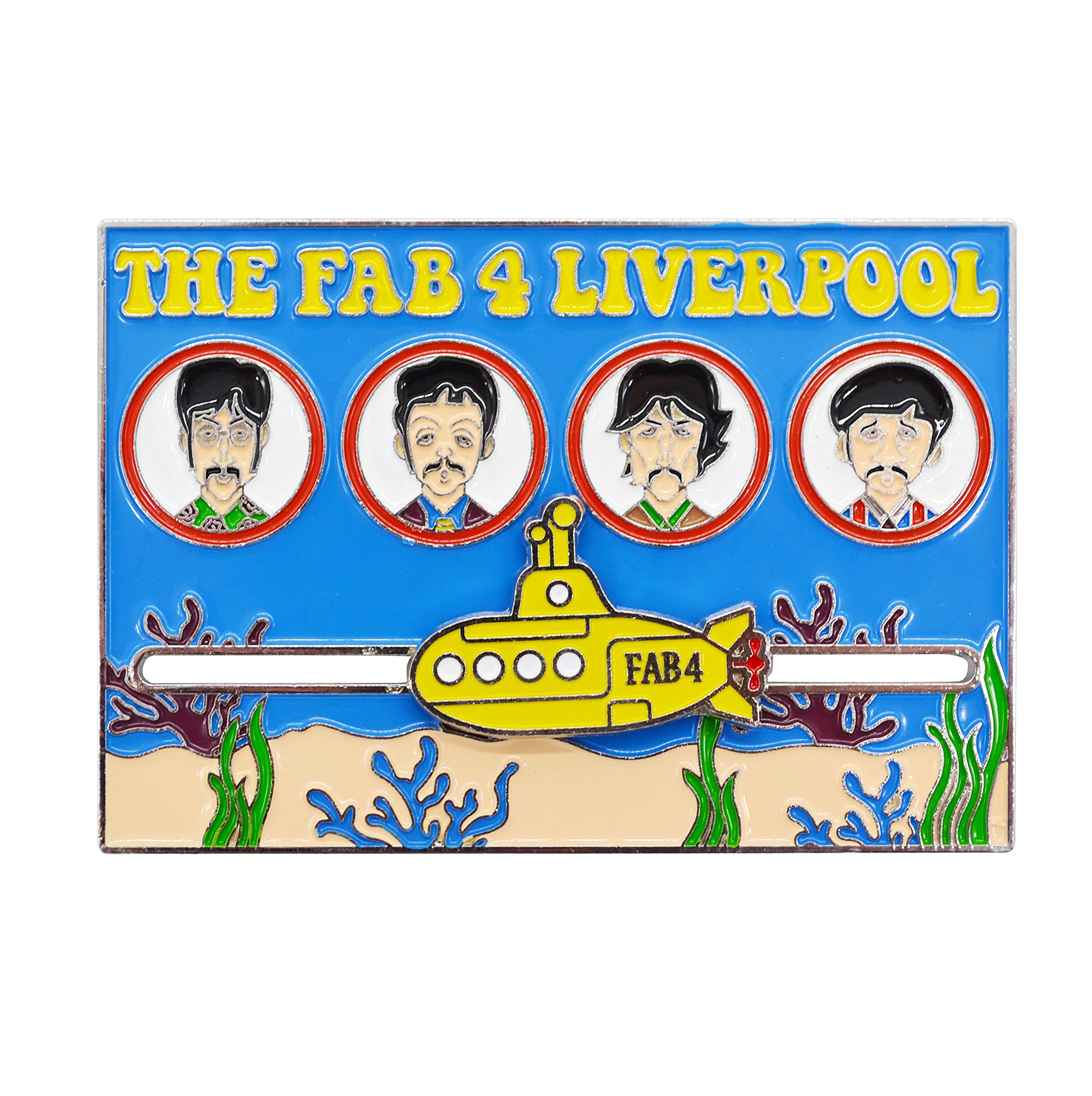 Beatles - Yellow Submarine Seabed Slider Fridge Magnet