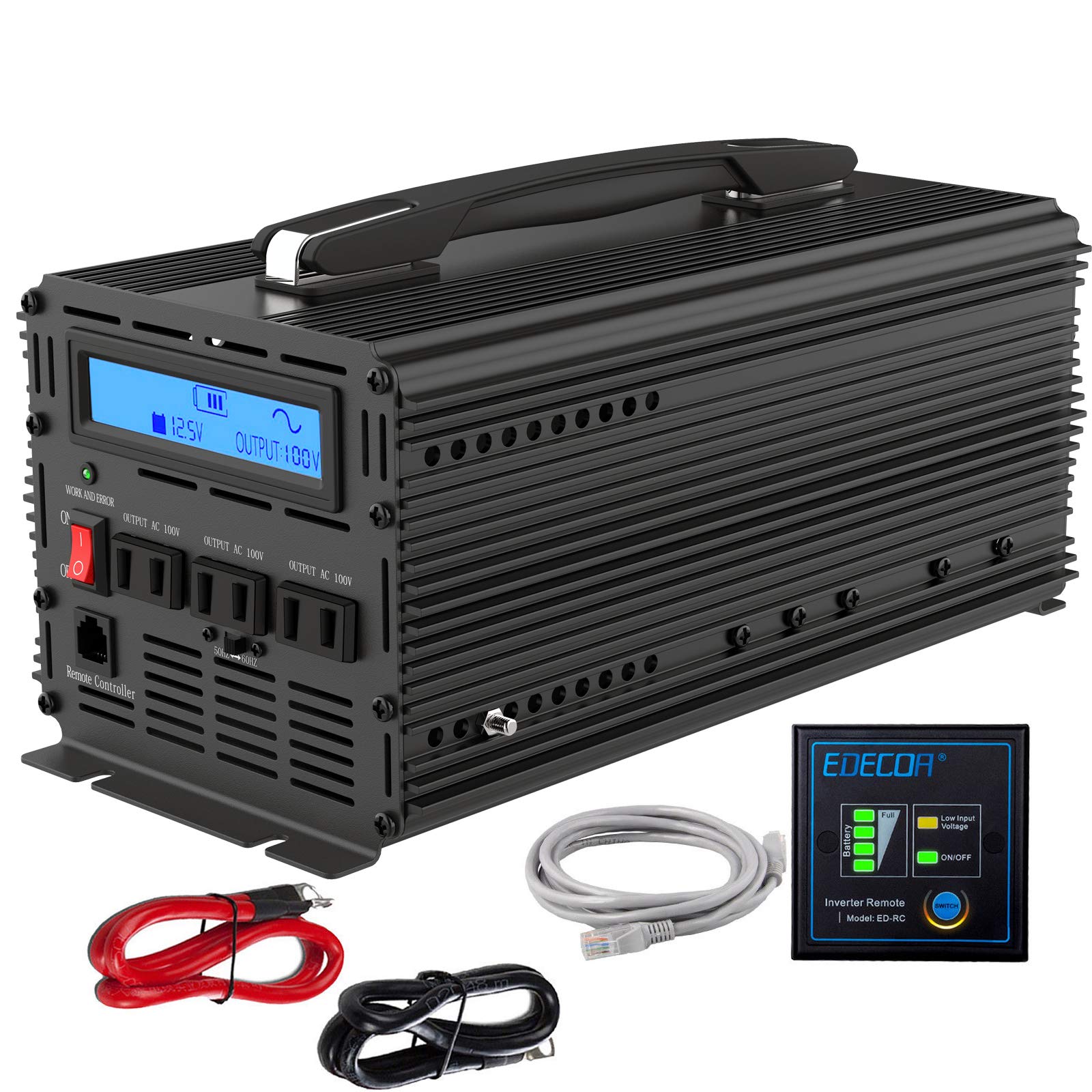 Amazon | インバーター 12V 正弦波 1500W インバーター DC 12V を100V 