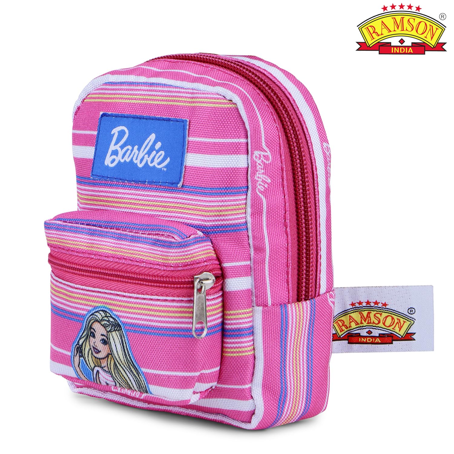 Ramson India Barbie Mini Pouch - Compact 14cm x 11.5cm x 4.5cm, Ideal for Kids' Essentials, Travel Accessories, and Small Storage 2