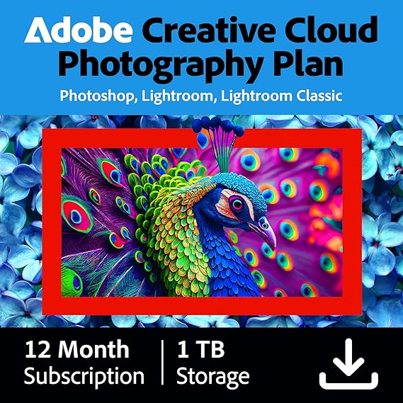 Adobe Creative Cloud Photography Plan 1TB storage