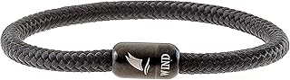 WIND PASSION - Paracord Bracelet for Men & Women | Nautical Bracelet Inspired by Sailor Sea Apparel | Handmade with Braided Rope and Magnetic Clasp | For Men and Women looking for a Sports, Athletic or Surf Style | Waterproof Resistant |