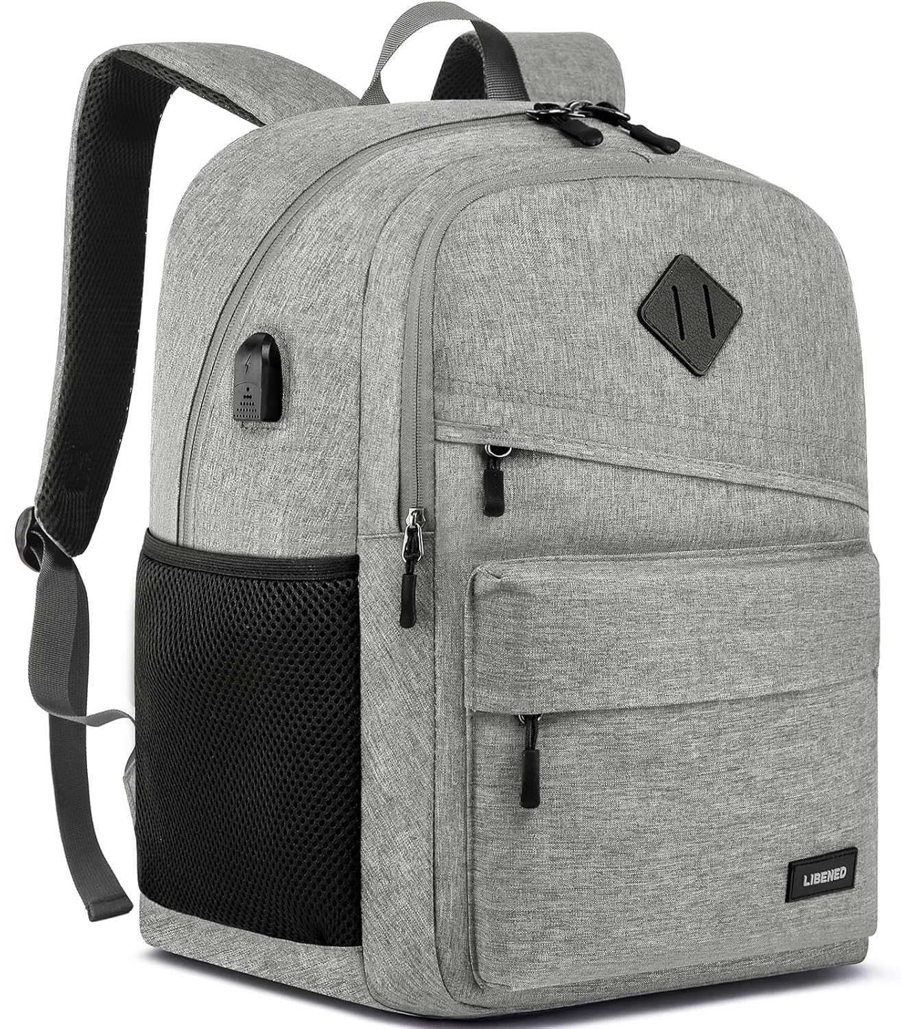 Backpack for School Teen Backpack Computer Bag with 2 Compartments Ergonomic Shoulder Straps 15 6 Inch Laptop Sleeve