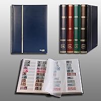 Vista 2 de Prophila Stamp Album (nuevo) 60 lados divididos blancos, cubierta azul acolchada