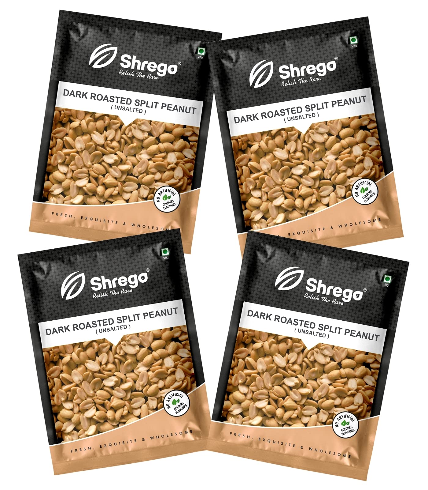 Shrego Dark Roasted Split Peanut Unsalted 720G, Snack & Namkeen (4X180G Vacuum Packed) (B09776VSRF) Amazon Price History, Amazon Price Tracker