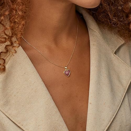 Miniatura 3 de KissYan Healing Crystal Necklace, 14K Gold Plated Natural Energy Stone Pendant Necklace Reiki Quartz Amethyst Citrine Gemstone Spiritual Jewelry