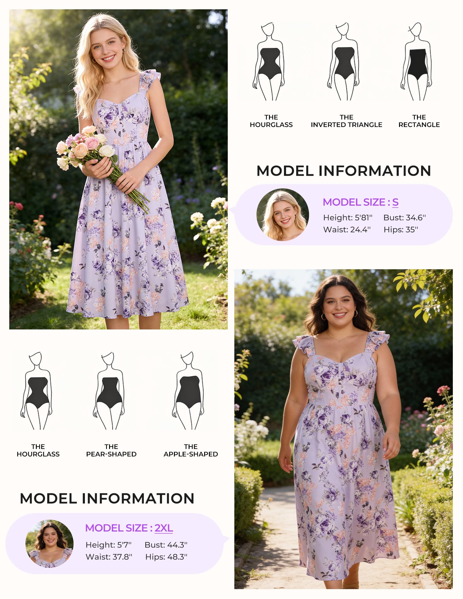 GRACE KARIN Damen Kleider Sommer Spaghettiträger Rüschen Blumen Sommerkleid Lang Chiffon A-line Bogen Strandkleid mit Taschen