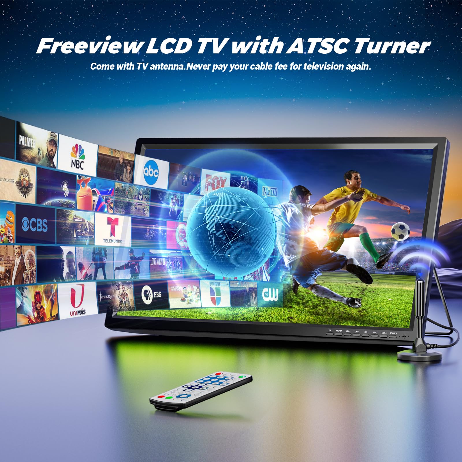 Amazon.com: OSHPRO 22 Inch HD Small TV with Antenna ATSC Turner