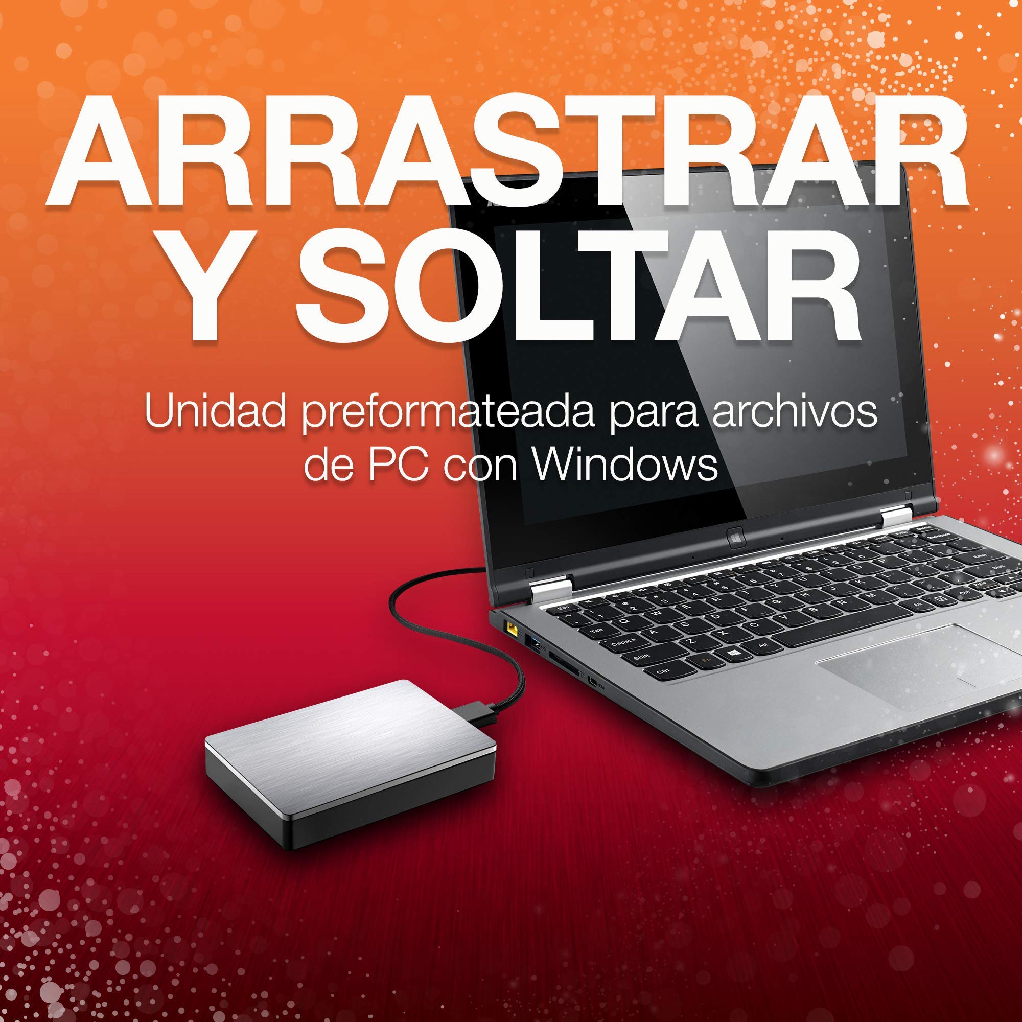 Seagate Backup Plus - Disco duro externo portátil de 2.5' para PC y Mac (4 TB, USB 3.0) plata (Reacondicionado)