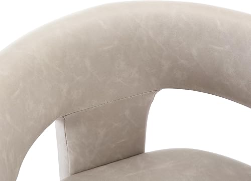 Miniatura 7 de Wahson Sillas de Piel Sintética, Modernas Sillas Tapizadas para Tocador de Dormitorio, Sillas de Comedor con Patas de Madera, Sillones de Acento