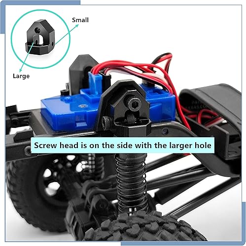 Miniatura 5 de Zolikar Aleación de aluminio RC más alto montaje de choque+7MM Poste de choque superior ajustable para TRX4M actualizaciones 118 escala RC Crawler