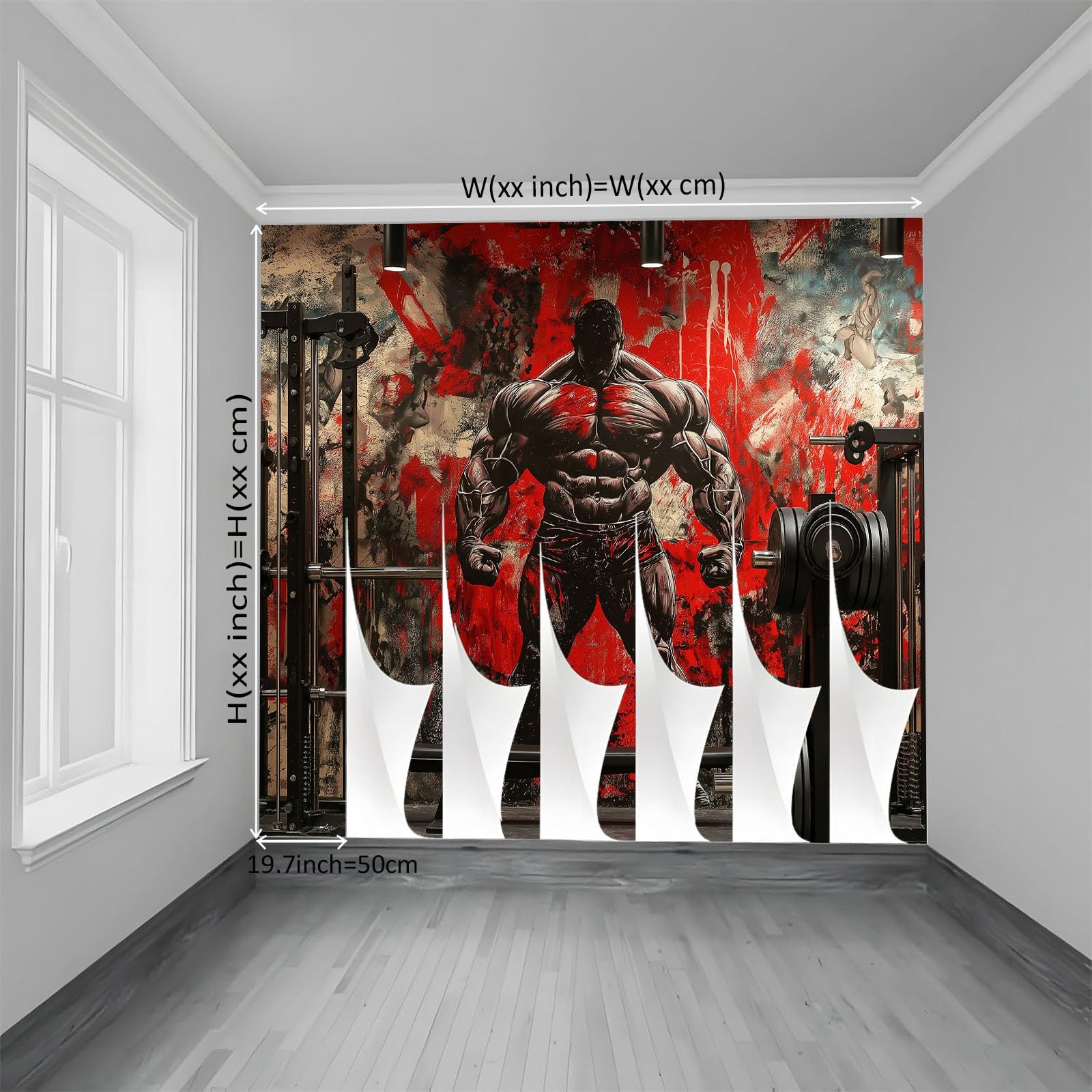 Fototapety Salon Sprzęt fitness 500 x 280 cm Fototapety 3D Włóknina Fototapety Dekoracyjne Fototapety Sypialnia Biuro Hotel