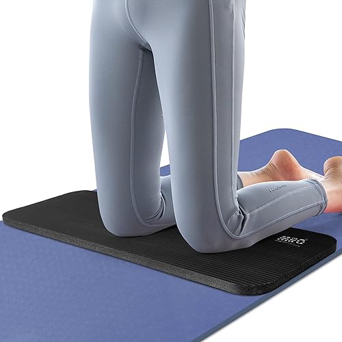 Miniatura 8 de MRO Rodillera de yoga  Rodillera de ejercicio premium  Elimina el dolor durante el entrenamiento en casa  Acolchado adicional y apoyo para rodillas,
