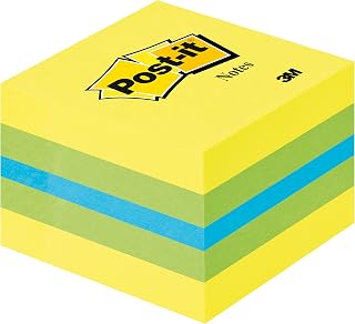 Post-it 2051 de l Mini Dados – Notas adhesivas, 70 g/m², 51 x 51 mm, 400 hojas, 45 unidades, color verde