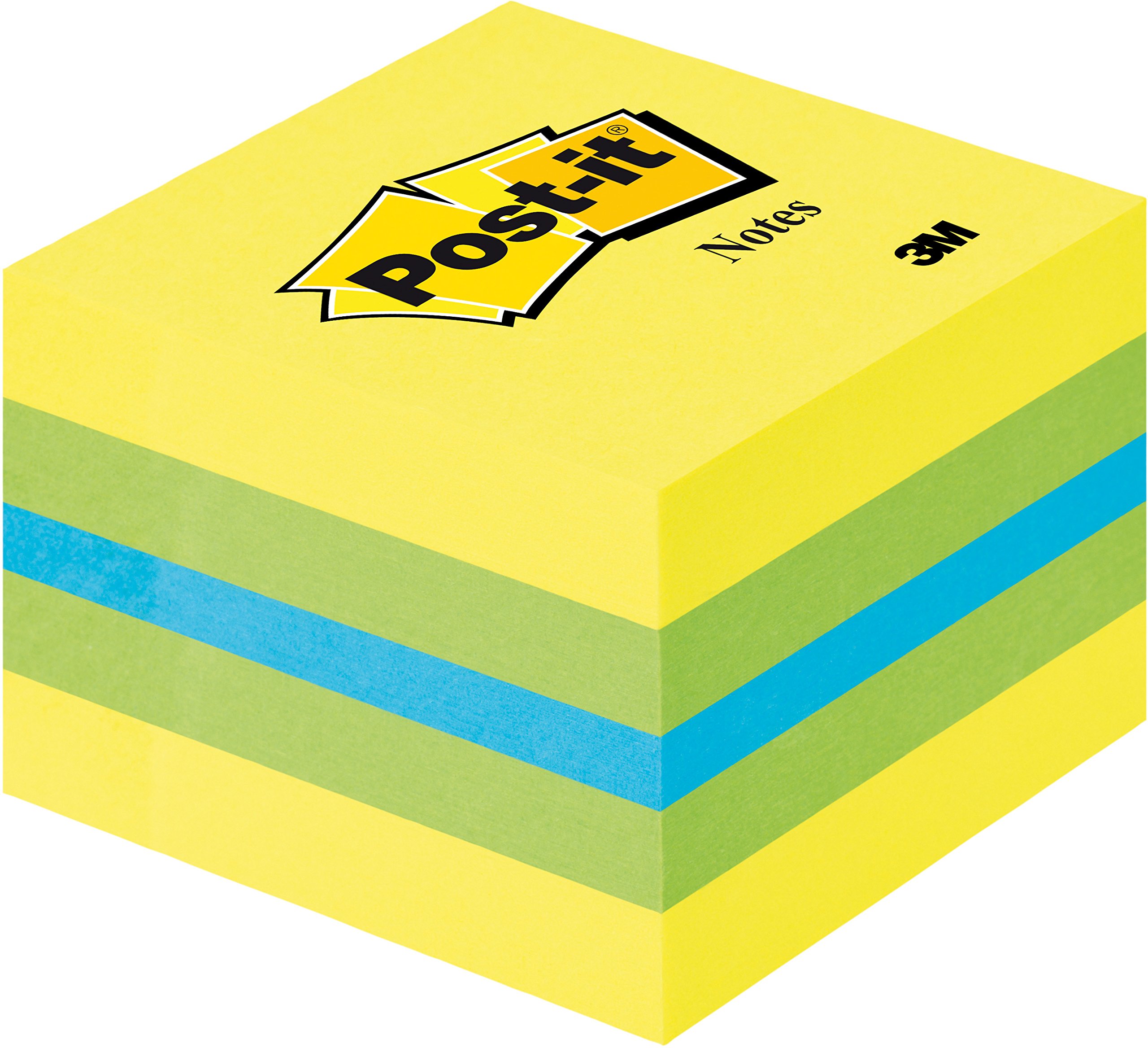 Post-it 2051-L Haftnotiz Mini Würfel, 70 g/qm, 51 x 51 mm, 400 Blatt, 45-er Pack, limone