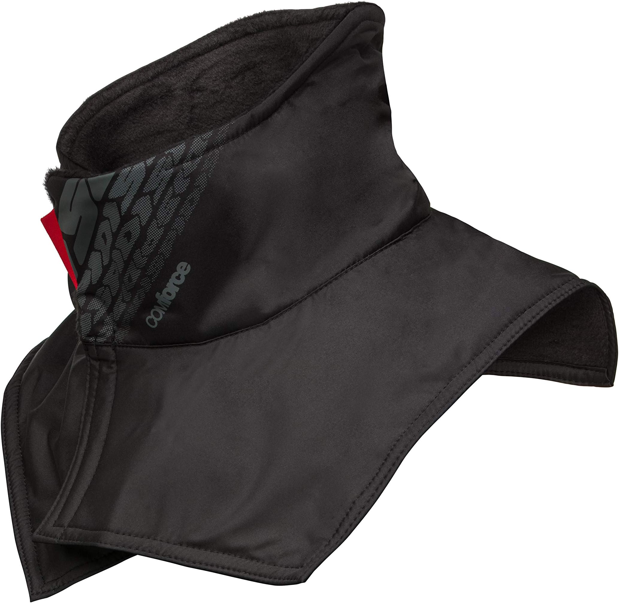 A-Pro Scaldacollo Invernale In Pelle Con Zip – Sottogola Antivento Unisex – Colore Nero
